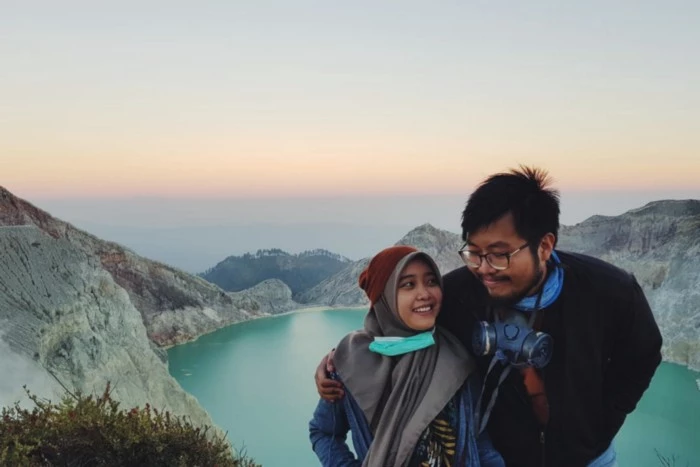 Foto di puncak Gunung Ijen